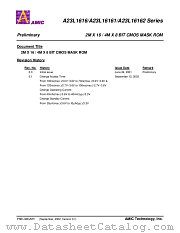 A23L16161 SERIES datasheet pdf AMIC Technology