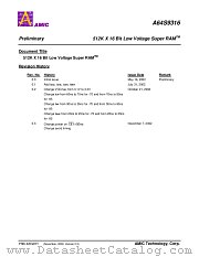 A64S9316 datasheet pdf AMIC Technology