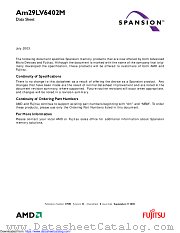 AM29LV6402M datasheet pdf Advanced Micro Devices