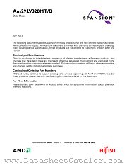 AM29LV320MT/B datasheet pdf Advanced Micro Devices