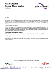 AM29LV200B datasheet pdf Advanced Micro Devices