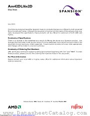 AM42DL16X2D datasheet pdf Advanced Micro Devices