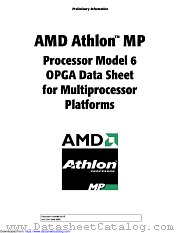 AMD ATHLON MP datasheet pdf Advanced Micro Devices