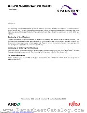 AM29LV640D/AM29LV641D datasheet pdf Advanced Micro Devices