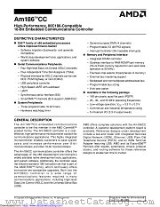 AM186CC datasheet pdf Advanced Micro Devices