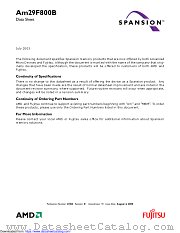 AM29F800B datasheet pdf Advanced Micro Devices