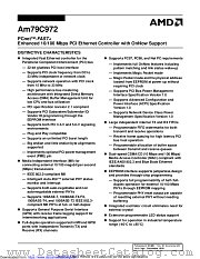 AM79C972 datasheet pdf Advanced Micro Devices