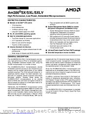 AM386SX/SXL/SXLV datasheet pdf Advanced Micro Devices