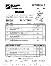 APT50GF60HR datasheet pdf Advanced Power Technology