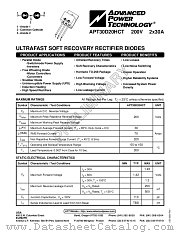 APT30D20HCT datasheet pdf Advanced Power Technology