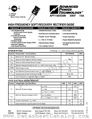 APT15DS30B datasheet pdf Advanced Power Technology