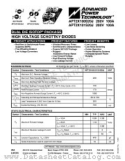 APT2X101S20J datasheet pdf Advanced Power Technology