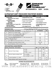 APT30D60BCA datasheet pdf Advanced Power Technology