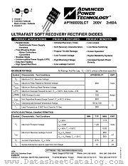 APT60D20LCT datasheet pdf Advanced Power Technology