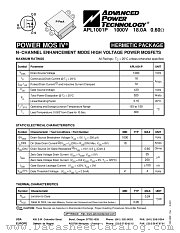 APL1001P datasheet pdf Advanced Power Technology