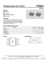 HY19-12 datasheet pdf Alpha Industries Inc