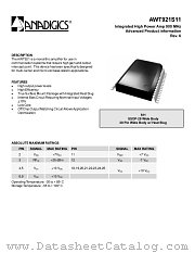 AWT921S11 datasheet pdf Anadigics Inc