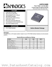 AWT6104M5 datasheet pdf Anadigics Inc