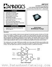 AWT6107 datasheet pdf Anadigics Inc