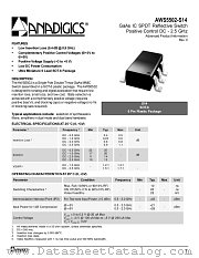 AWS5502-S14 datasheet pdf Anadigics Inc