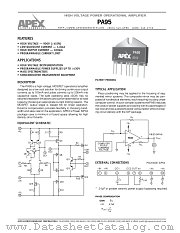 PA95 datasheet pdf Apex Microtechnology Corporation