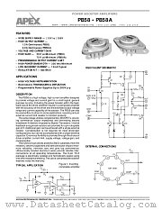 PB58 datasheet pdf Apex Microtechnology Corporation