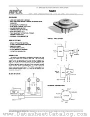 SA50 datasheet pdf Apex Microtechnology Corporation