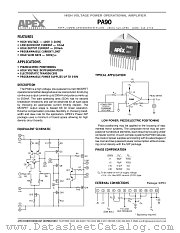 PA90 datasheet pdf Apex Microtechnology Corporation