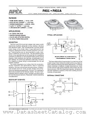 PA51A datasheet pdf Apex Microtechnology Corporation