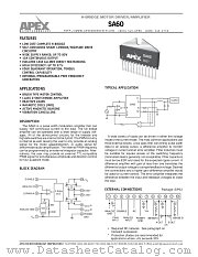 SA60 datasheet pdf Apex Microtechnology Corporation