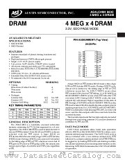 AS4LC4M4 datasheet pdf Austin Semiconductor