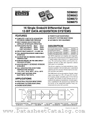 SDM862, SDM863, SDM872, SDM873 datasheet pdf Burr Brown