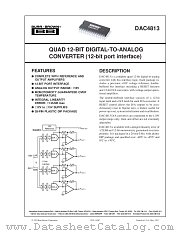 DAC4813 datasheet pdf Burr Brown