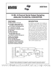 ADS7844 datasheet pdf Burr Brown