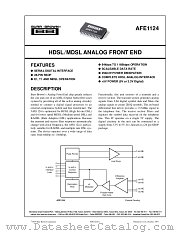 AFE1124 datasheet pdf Burr Brown