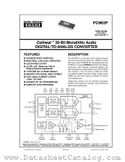 PCM63P datasheet pdf Burr Brown