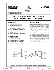 ADS8344 datasheet pdf Burr Brown