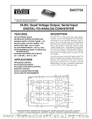 DAC7734 datasheet pdf Burr Brown