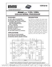 VSP3010 datasheet pdf Burr Brown