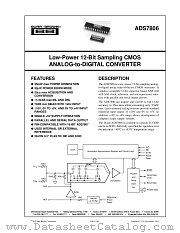 ADS7806 datasheet pdf Burr Brown