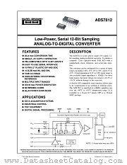 ADS7812 datasheet pdf Burr Brown