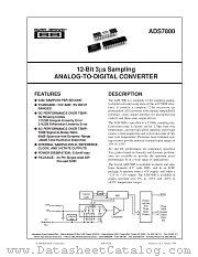 ADS7800 datasheet pdf Burr Brown