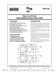 INA2128 datasheet pdf Burr Brown