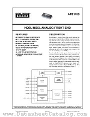 AFE1103 datasheet pdf Burr Brown