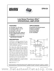 OPA124 datasheet pdf Burr Brown