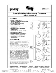 DAC4814 datasheet pdf Burr Brown