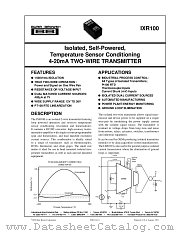 IXR100 datasheet pdf Burr Brown