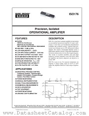 ISO176 datasheet pdf Burr Brown