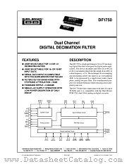 DF1750 datasheet pdf Burr Brown