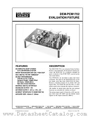 DEM-PCM1702 datasheet pdf Burr Brown